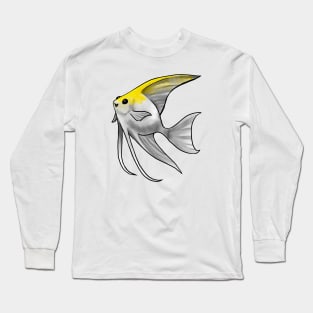 Fish - Angelfish - Gold Pearl Scale Long Sleeve T-Shirt